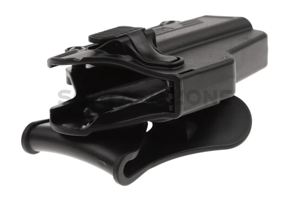 Amomax Universal Per-Fit Paddle Holster Black passt für über 200 Pistolentypen rechts Händer